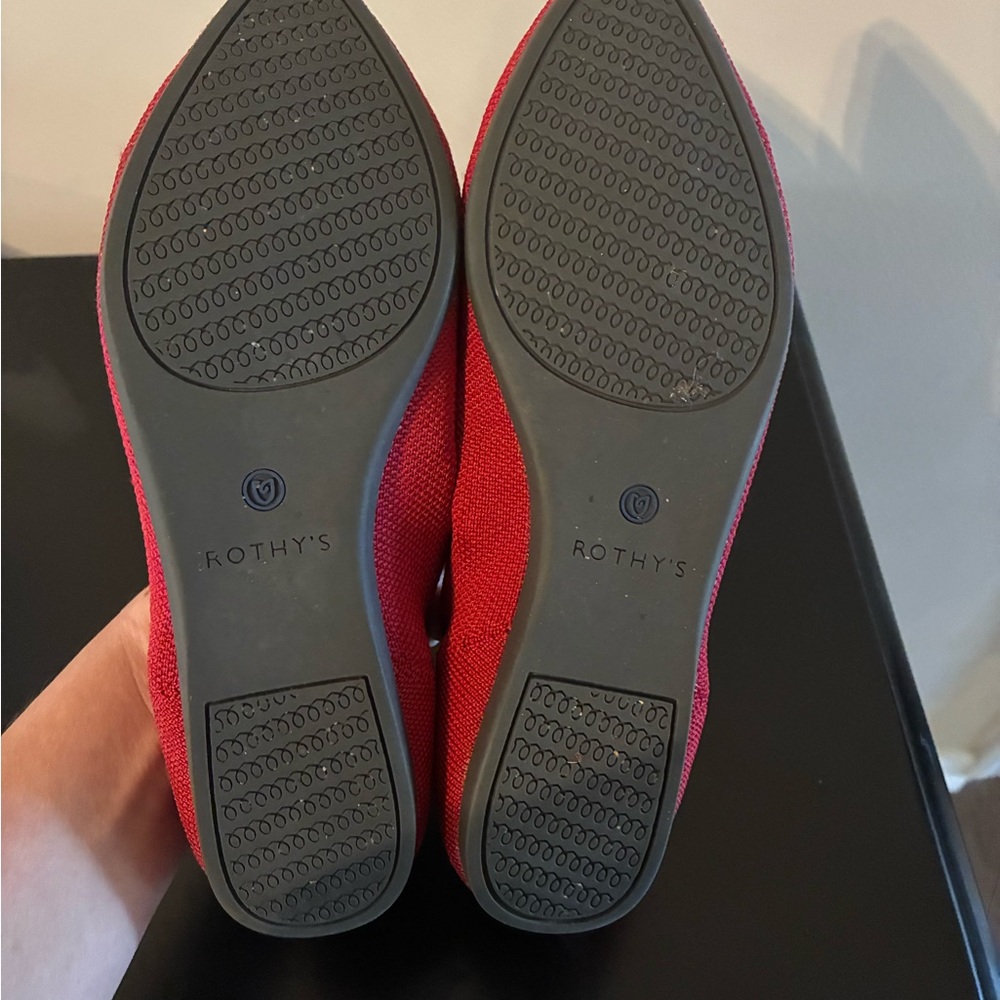 Rothy’s Chili red Women's pointed toe Flats - Picture 5 of 5